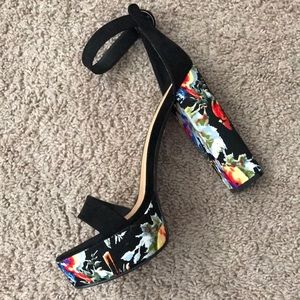 Plat High Heel Ankle Strap
